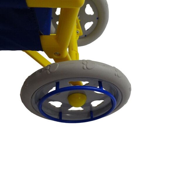 Build A Bear Workshop Wild Wheels Wheelchair Foldable Toy Blue and Yellow - Picture 6 of 8